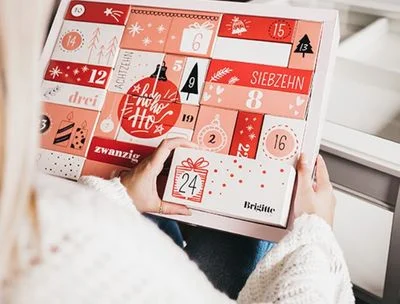 Der Brigitte Box Klassik Adventskalender aus einer früheren Ausgabe.