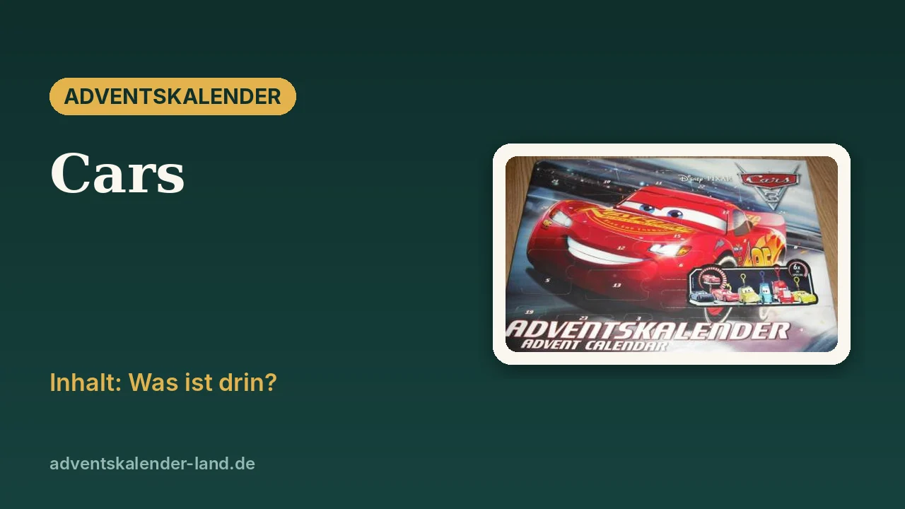 Cars Adventskalender
