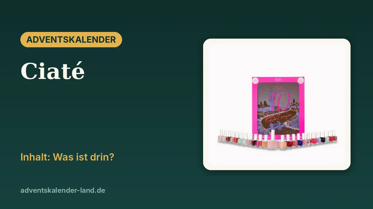 Ciaté Adventskalender