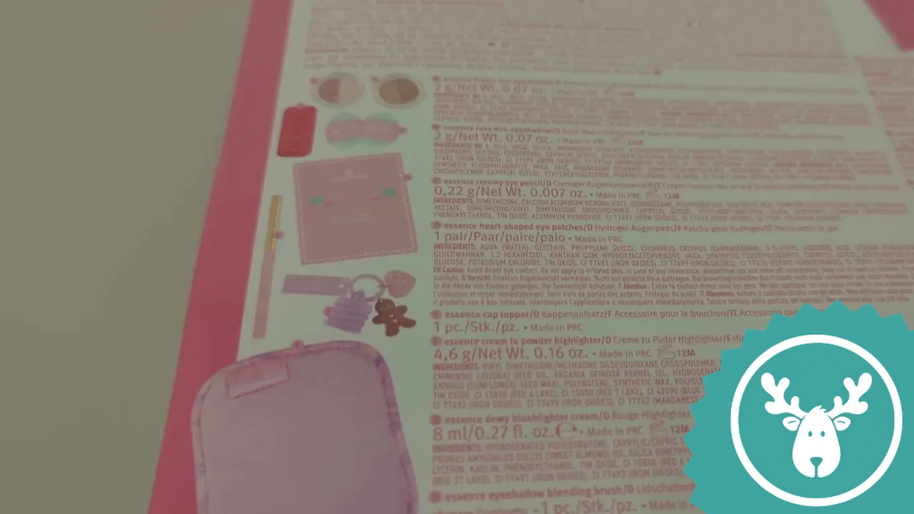 Zu den enthaltenen Highlights zählen unter anderem herzförmige Augenpads, praktische Pinsel und eine Gesichtsmaske.