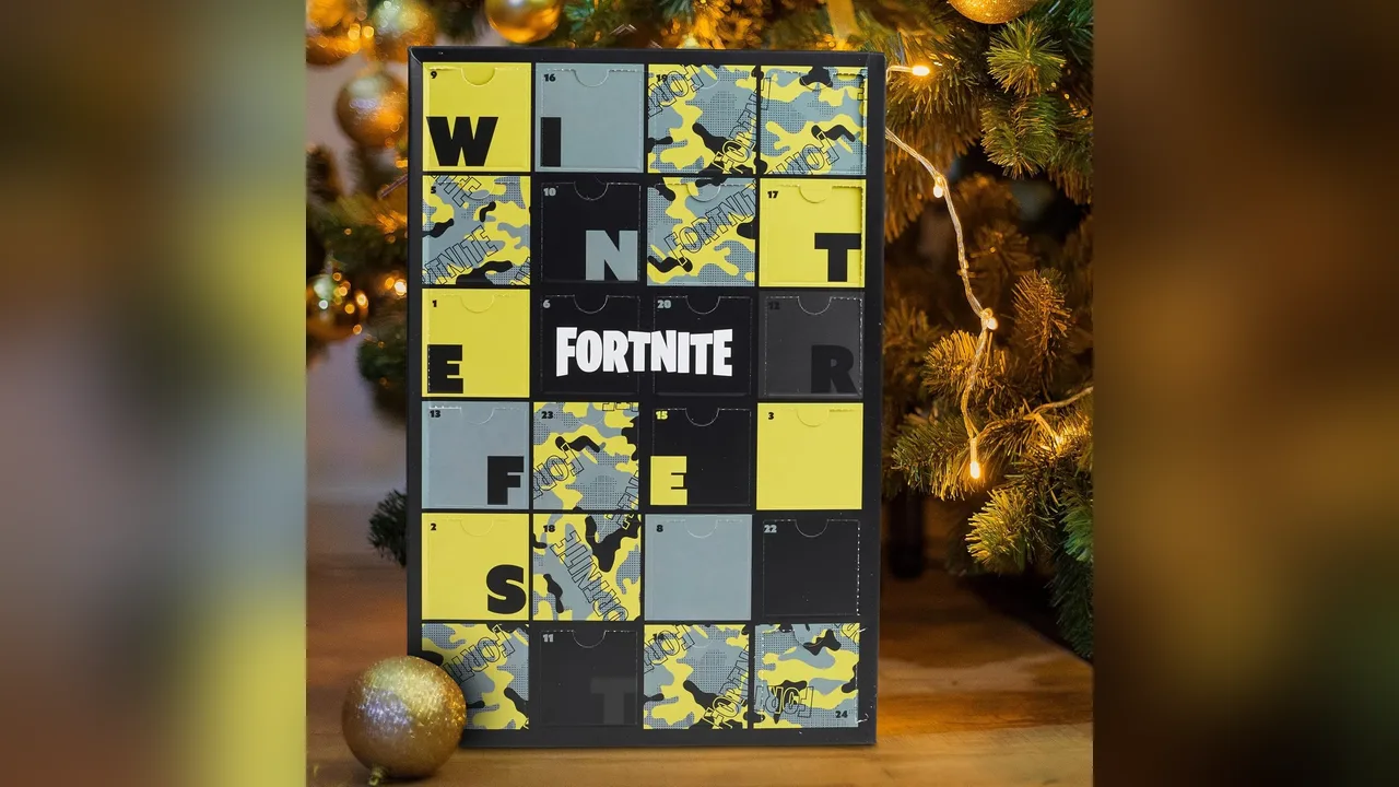 Der Fortnite Adventskalender von vorne.