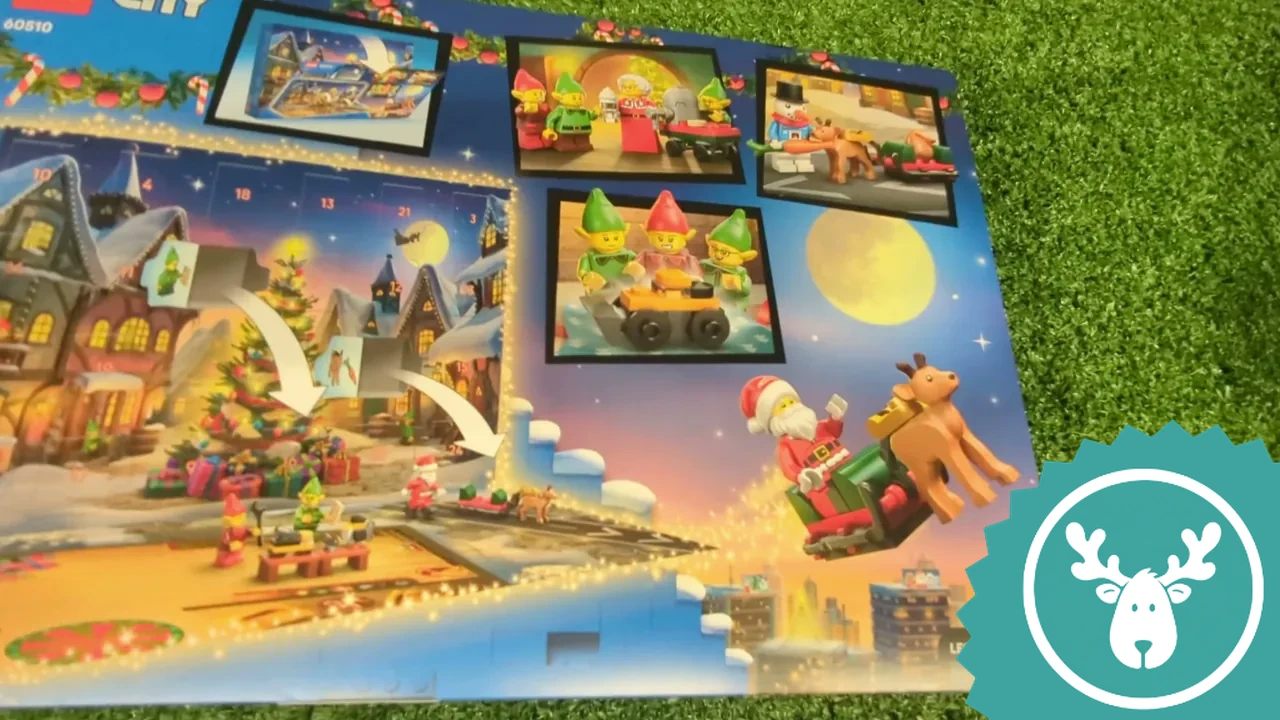 Auf der Rückseite ist zu sehen, wie die Box zur festlichen Spielmatte für eigene Geschichten aufgeklappt wird.