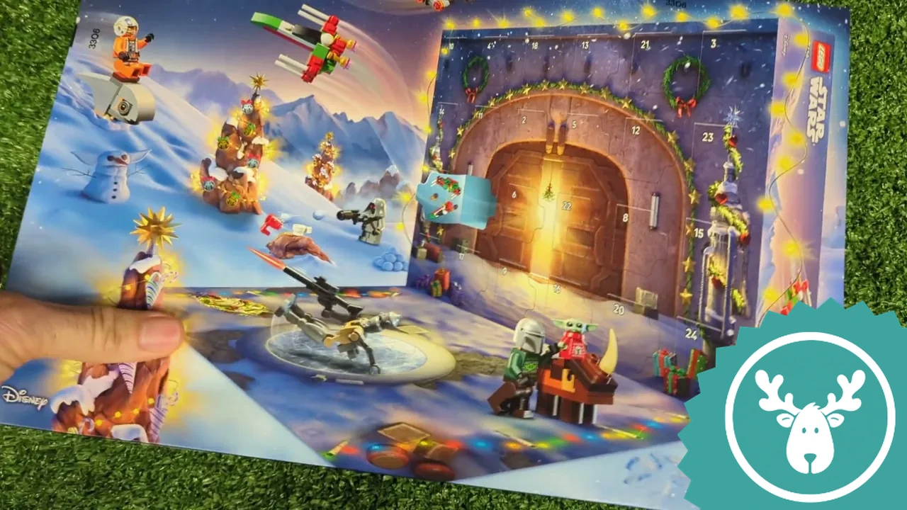 Beim Aufklappen entsteht ein tolles Diorama mit 24 Türchen, das den Kindern direkt als Spielwelt dient.