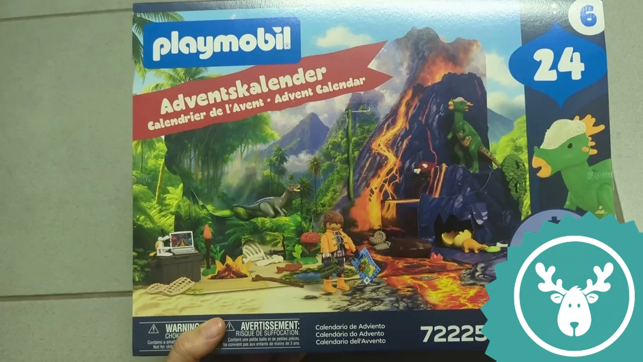 PLAYMOBIL Dinos Adventskalender Dino-Expedition 72225