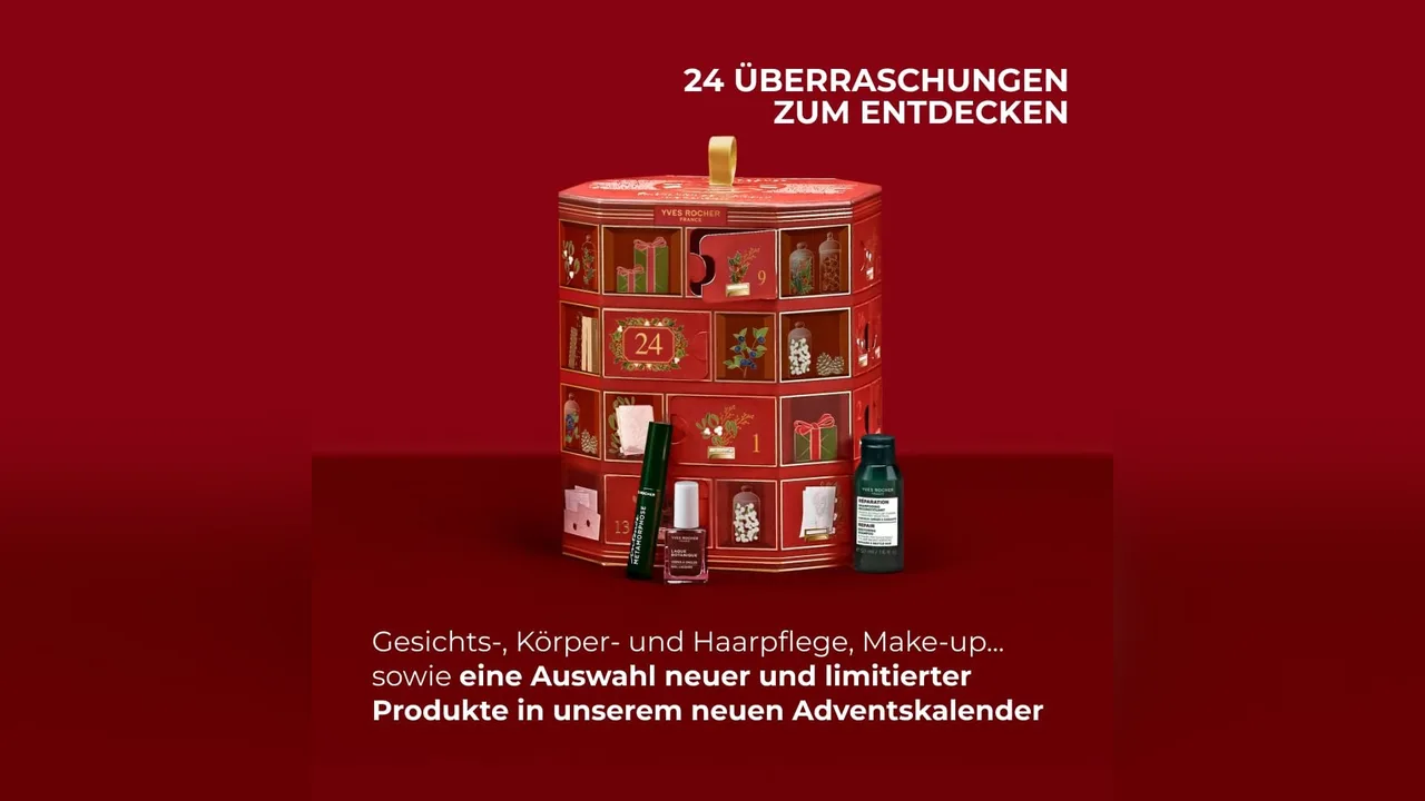 Gesichts-, Körper- und Haarpflege sowie Make-up stecken in den 24 Türchen.