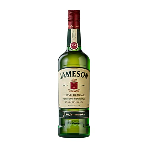 Jameson Irish Whiskey, Blended Irish Whiskey aus feinen, dreifach destillierten Pot Still & Grain Whiskeys, Milder & zeitloser Whiskey aus Irland, 1 x 0,7 l