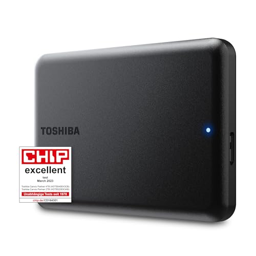 Toshiba Canvio Partner 2TB Portable 2.5'' Externe Festplatte, USB 3.2, Mac & Windows kompatibel. Xbox, PS4, PS5