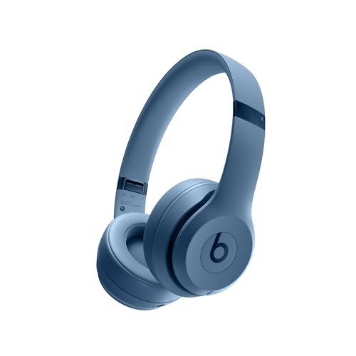 beats Solo 4 - Kabelloser Bluetooth On-Ear Kopfhörer, Apple & Android kompatibel, Bis zu 50 Stunden Akkulaufzeit - Schieferblau