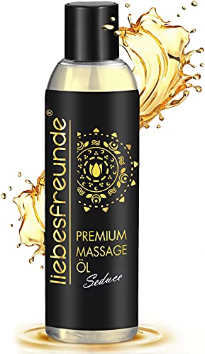 liebesfreunde® Massageöl PREMIUM für genussvolle Massagen - Erotik Massage Öl, 150 ml