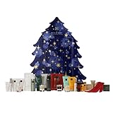 RITUALS, The Ritual of Advent, Adventskalender 2022 im Wert von 130 – Beauty für Frauen und Männer mit 24 Luxusgeschenken, unter anderem 4 Adventskerzen Geschenkbox & Schleife, blau