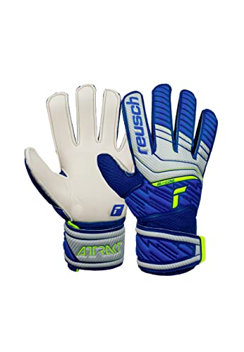 Reusch Unisex Torwarthandschuhe Attrakt Solid Junior vapor gray/deep blue 6