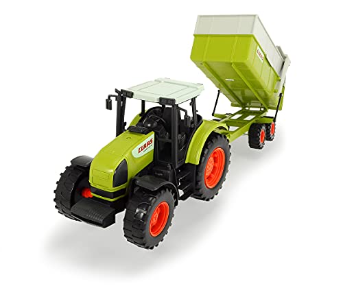 Dickie Toys 203739000 Toys CLAAS Ares Set, großer Traktor mit Anhänger und Kippmechanismus, 57 cm lang, für Kinder ab 3 Jahren
