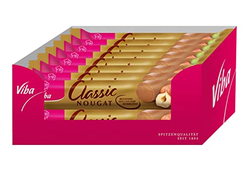 Viba Nougat Stangen/Riegel im Karton (16 x 50 g, Classic Stange)