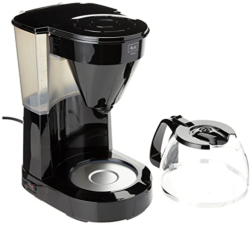 Melitta Easy – Kaffeemaschine mit abnehmbarem Schwenkfilter, Filterkaffeemaschine mit Glaskanne und Tropfstopp, für bis zu 10 Tassen Kaffee, schwarz