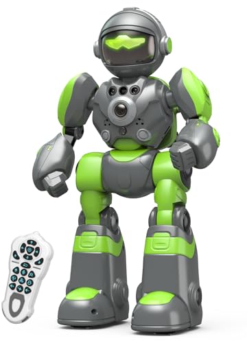Luyiilo Roboter Spielzeug für Kinder,RC Spielzeug mit Gestensensor, Interaktive Aufnehmbar Programmierbar Roboter Geschenk für Jungen Mädchen im Alter von 5-7, BG1538, grün