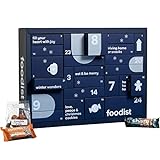 Foodist Gourmet Adventskalender 2022 mit 24 internationalen Snacks & Süßigkeiten wie Schokolade, Edelmarzipan, Nüssen, Fruchtgummis, Chips uvm. - Geschenk für Paare inkl. Rezepte mit Tipps