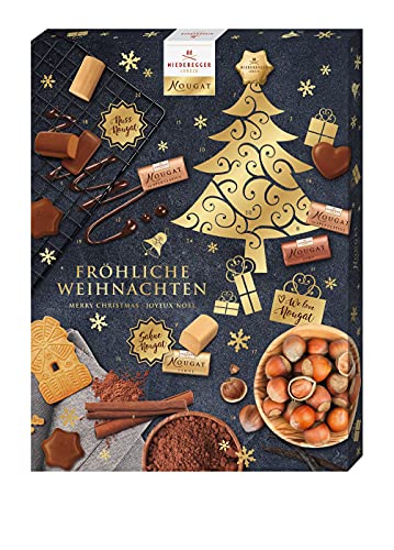 Niederegger Nougat Adventskalender mit Nougatspezialitäten 500g