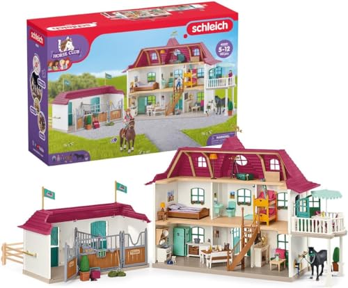 schleich 42551 Horse Club Lakeside Pferdehof, ab 5 Jahren, HORSE CLUB - Spielset, 192 Teile