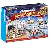 PLAYMOBIL Christmas 71088 Adventskalender für Kinder: Weihnachtsbacken mit Plätzchenformen, Inkl. Spielzeug-Bäckerei, Spielzeug für Kinder ab 4 Jahren