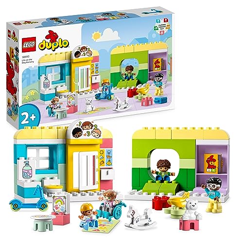 LEGO DUPLO Spielspaß in der Kita, Lern-Spielzeug für Kleinkinder ab 2 Jahren, Set mit Bausteinen und 4 Figuren inkl. Vorschullehrerin, Geschenkidee für Kinder 10992