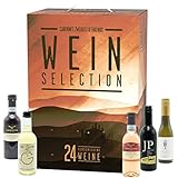 KALEA Wein Selection | 24 ausgewählte Weine aus 7 Ländern | Rotwein, Weißwein, Rosé Weine | Adventskalender | Verkostungsbox | 24x0,25l Wine Selection