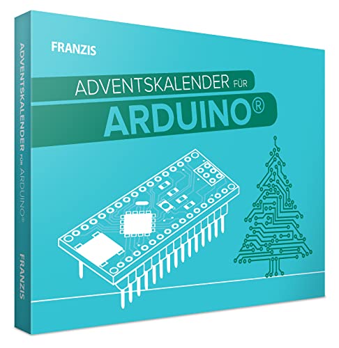 FRANZIS 55110 - Arduino Adventskalender, in 24 Tagen zum smarten Lebkuchenhaus, inkl. 56-seitigem Handbuch, ohne Löten