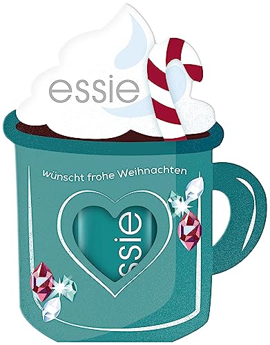 Essie X-Mas Coffret Tasse, Nr. 894 (un) guilty pleasures, hochwertiger und farbintensiver Nagellack, 13,5 ml + festlicher Baumschmuck