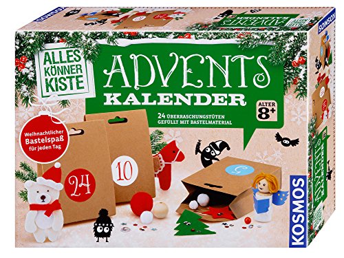 KOSMOS Experimente & Forschung 604349 Alleskönnerkiste Basteln Adventskalender 2018